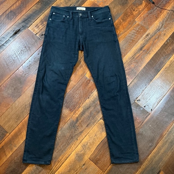 Madewell Men’s Slim Authentic Flex Jeans Dark Wash Size 33x34 - Picture 6 of 8